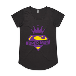 Super Mum Scoop Neck Tee