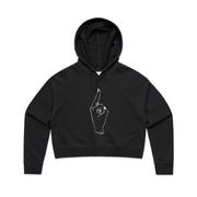 H'Oh Shit i'm a Queen Oversized Boxy Hoodie White LIne