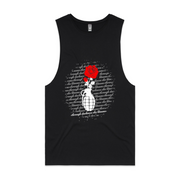 Through Darkness She Blooms Tank Red Rose v 2.0