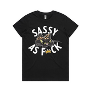 Sassy as F*ck Cartoon Cat Women's Tee
