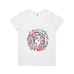 All Outta F**ks V Neck T-Shirt