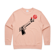 Through Darkness She Blooms Jumper Red Rose