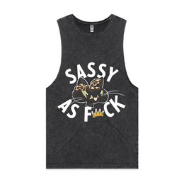 Sassy as F*ck Cartoon Cat Unisex Tank