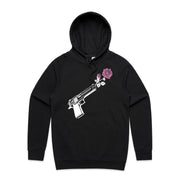 Through Darkness She Blooms Hoodie Pink Rose