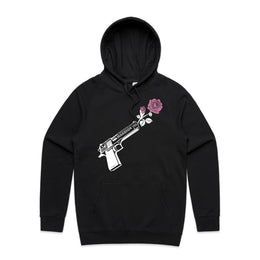 Through Darkness She Blooms Hoodie Pink Rose