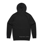 Through Darkness She Blooms Hoodie Pink Rose