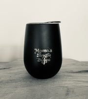 'Mama's Jingle Juice' wine sipper with lid