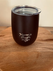 'Mama's Jingle Juice' wine sipper with lid