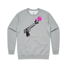 Through Darkness She Blooms Jumper Pink Rose