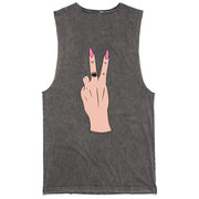 PEace Love go F yourself stonewash tank | Eskimo Nell