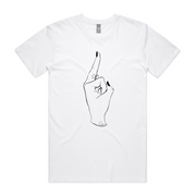 Ho'h Shit I'm a Queen T-shirt B/W design